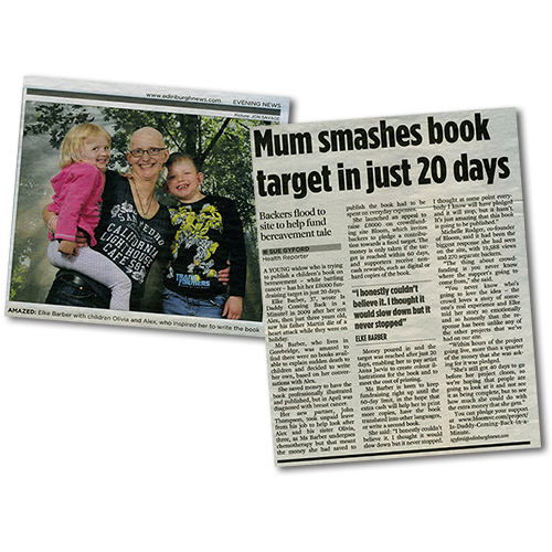 article: Mum smashes book target in just 20 days