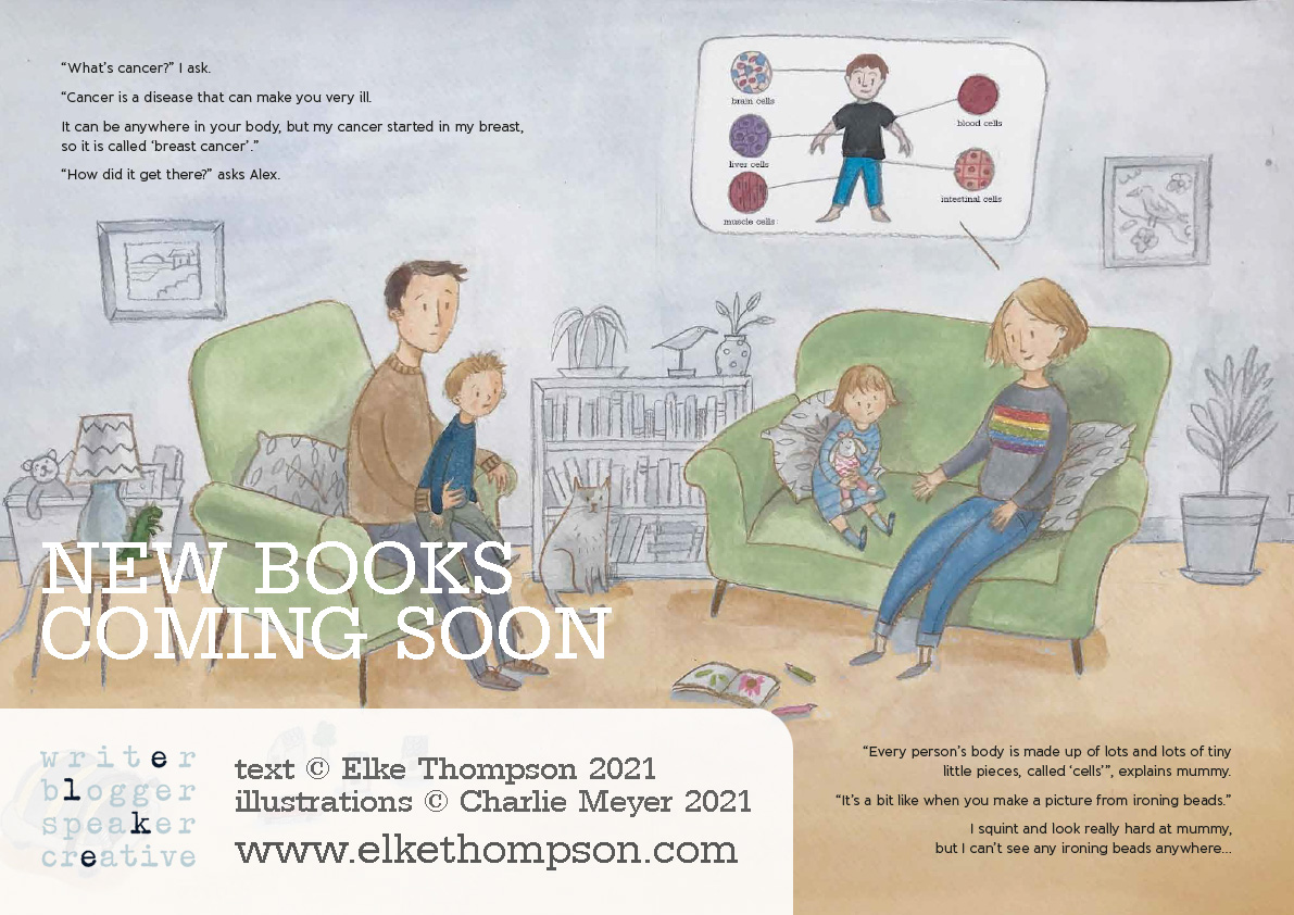 Elke Thompson new cancer book sample spread